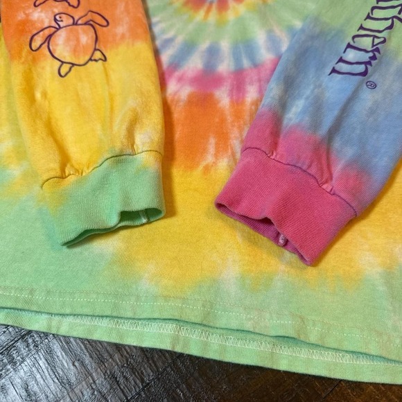 Simply Southern Rainbow Tie Dye Turtle Long Sleeve Tee Size S - Picture 5 of 7